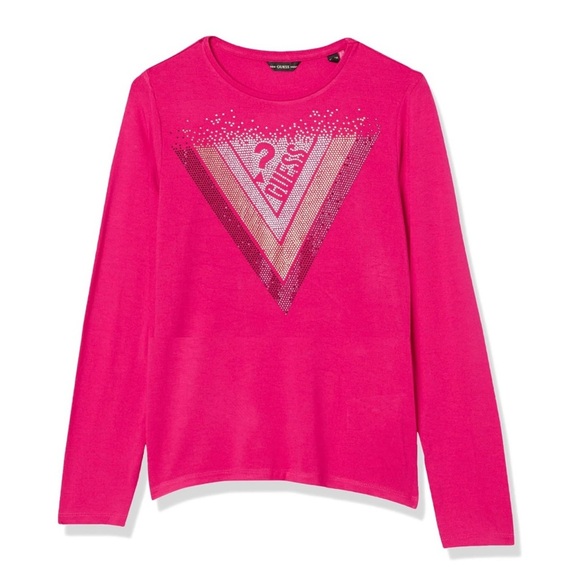 Guess Other - NWT Girls Guess Long Sleeve Rhinestone Top - Size 10